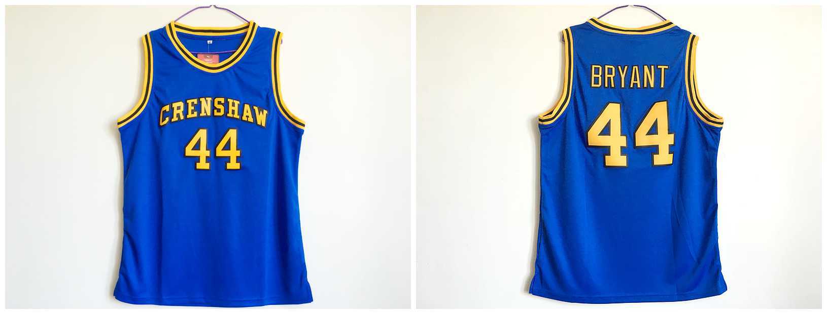 Crenshaw High School 44 Kobe Bryant Blue Basketball Jersey,We sell and wholesale Crenshaw High School 44 Kobe Bryant Blue Basketball Jersey on line form chian!